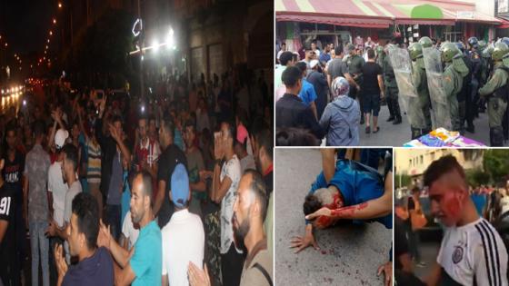 بالفيديو والصور : مواجهات عنيفة واعتقالات بالجملة واصابات بعد تدخلات أمنية لمنع وتفريق مسيرة شعبية بالعروي
