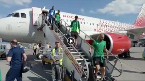 فيديو.. لحظة وصول المنتخب المغربي إلى موسكو