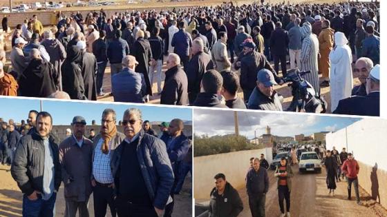 في جنازة مهيبة.. حشد غفير يُشيّع جثمان الفاعل السياسي “محمد أمزيان باباح”