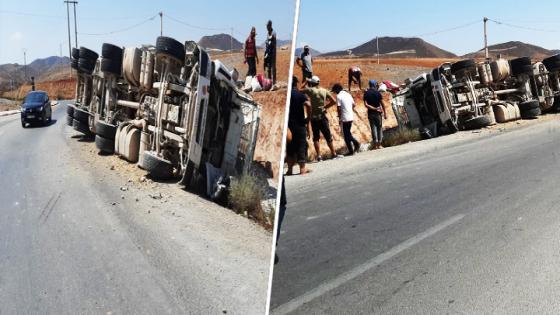 بالصور.. حادثة سير خطيرة على الطريق الرابطة بين سلوان وزايو