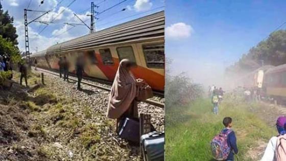 انحراف قطار عن سكته يخلف هلعا كبيرا وسط المسافرين