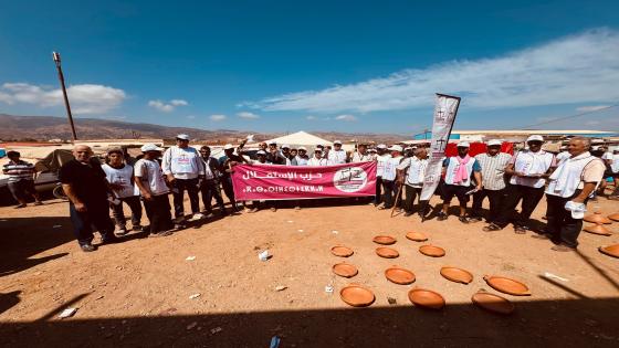 الفتاحي عبد المنعم ينزل بثقله بمسقط رأسه بتمسمان.. وعود بالمساندة في الأمتار الأخيرة من الحملة