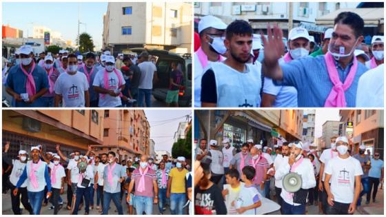 حزب الإستقلال يتوغل بمعقل السنبلة بآيت وليشك و مسيرة شعبية لأنصار الميزان تجول شوارع المدينة