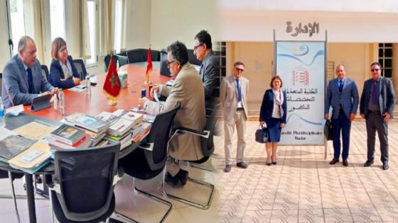 عميد كلية الناظور والمدير بالنيابة للمدرسة العليا للتكنولوجيا يستقبلان سفيرة دولة رومانيا بالمغرب في زيارة رسمية