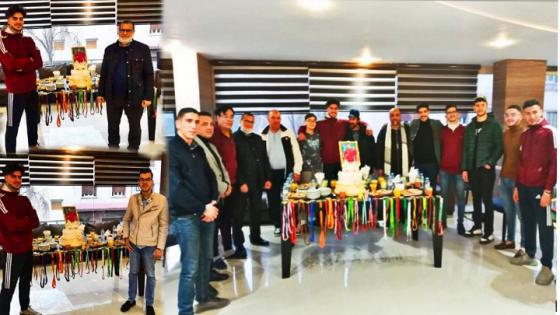 يوسف بوعتريس بطل العرب في رياضة التكواندو يحظى بتكريم متميز من طرف جمعويين بالناظور