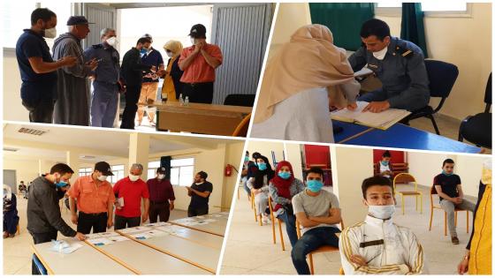 تلاميذ ثانوية تفرسيت المقبلين على امتحانات الباكالوريا يستفيدون من حملة إعداد البطائق الوطنية