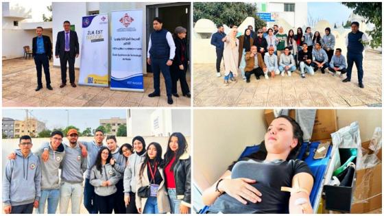 طلبة المدرسة العليا للتكنولوجيا بالناظور يبصمون على حملة للتبرع بالدم