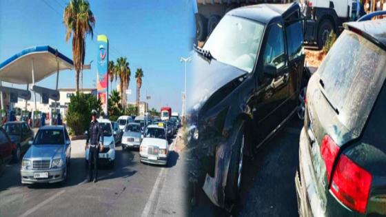 اصطدام بين 6 سيارات وشاحنة يخلف جرحى وخسائر جسيمة بمدخل العروي