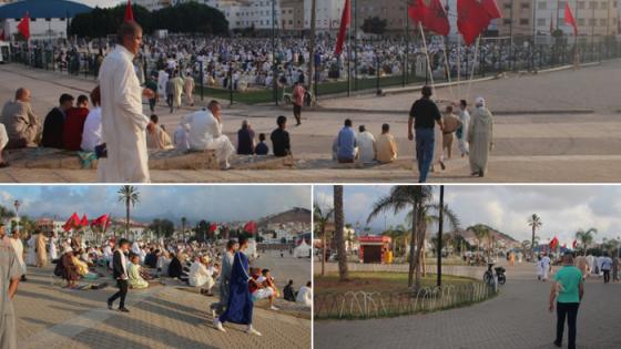 بالصور: ناظوريين يؤدون صلاة عيد الأضحى في أجواء روحانية