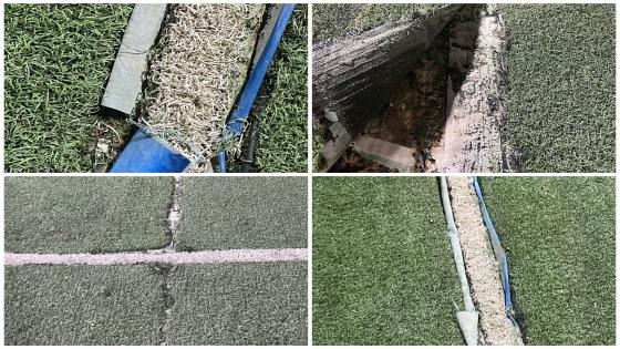 أرضية ملاعب القرب ببن الطيب في حالة كارثية بعد 15 شهرا من التدشين