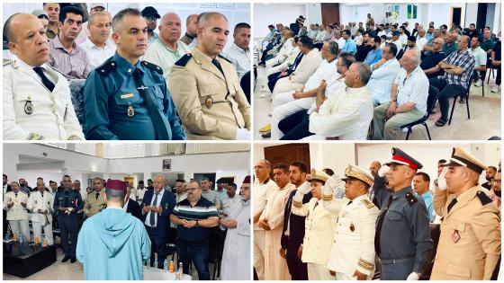 باشا مدينة ابن الطيب يشرف على مراسم الإنصات للخطاب الملكي السامي بمناسبة عيد العرش المجيد