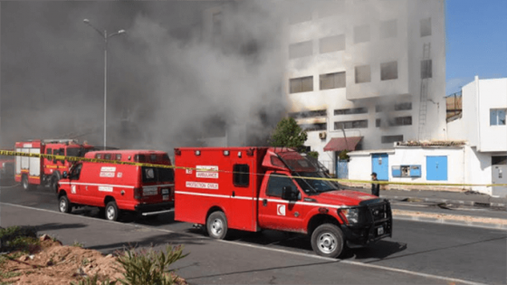 إخلاء ولاية أمن مكناس إثر حريق شب بسبب تماس كهربائي