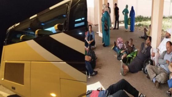 مرة أخرى.. حافلة معتقلي حراك الريف يتم رشقها بالحجارة
