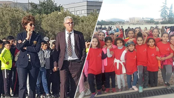 الدريوش.. البطلة الأولمبية نزهة بدوان تشرف على ورشة رياضية بثانوية تفرسيت