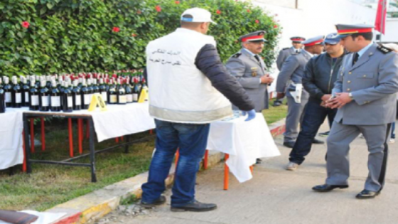 الدرك الملكي بسلوان يوقف شخصين كانا على متن سيارة محملة بالخمور المهربة