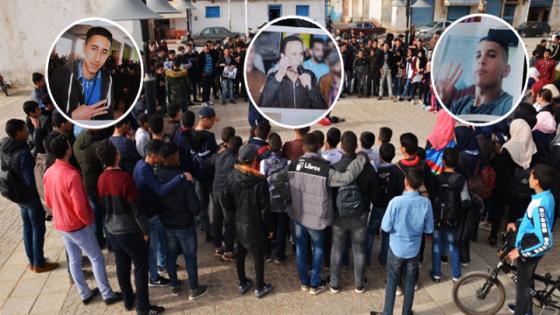 صور معتقلي حراك بن الطيب ترفع بكلية سلوان وفي مسيرة شعبية ببن الطيب .