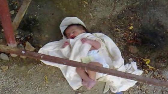 صادم..العثور على جثة رضيع بحاوية أزبال