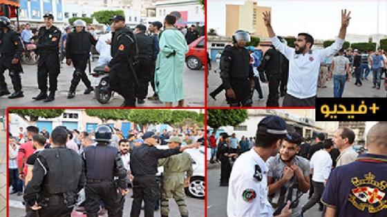 السلطات الأمنية تمنع الإفطار الجماعي لنشطاء الحراك بالناظور وتفض احتجاجهم
