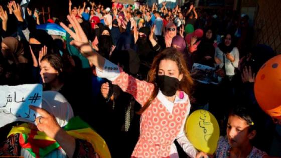 بالحسيمة: القوات الامنية تفرق تظاهرة نسائية تنديدية بالاحكام الصادرة في حق معتقلي حراك الريف