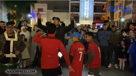 بالرغم من الهزيمة.. احتفالات كبيرة بإنجازات أسود الأطلس بالناظور