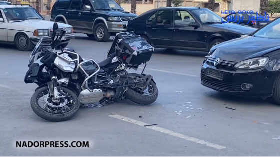 حادثة سير بمدخل مدينة الناظور