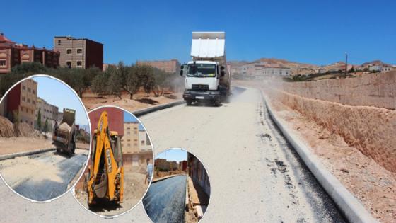 شاهدوا الصور.. تقدم أشغال تهيئة عدد من الأحياء الناقصة التجهيز بجماعة بن الطيب