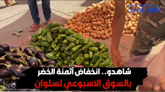 شاهدو.. انخفاض أثمنة الخضر بالسوق الاسبوعي لسلوان
